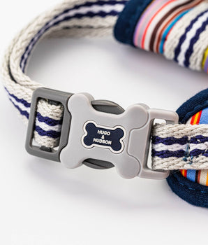 Fabric Dog Harness - Striped Multi-color