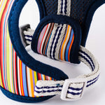 Fabric Dog Harness - Striped Multi-color