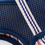 Fabric Dog Harness - Striped Multi-color