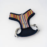 Fabric Dog Harness - Striped Multi-color
