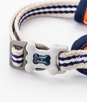 Fabric Dog Harness - Orange Geometric
