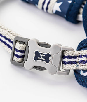 Fabric Dog Harness - Navy Star