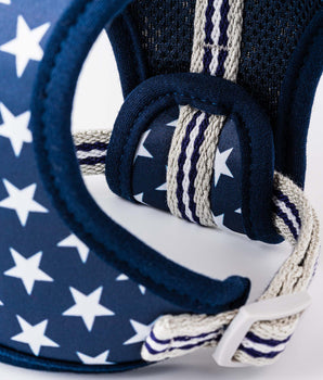 Fabric Dog Harness - Navy Star