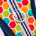 Fabric Dog Harness - Geometric Multi-color
