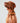 Navy Round Rope Dog Collar with Cognac Leather