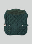 Forest Green Quilted Dog Jacket