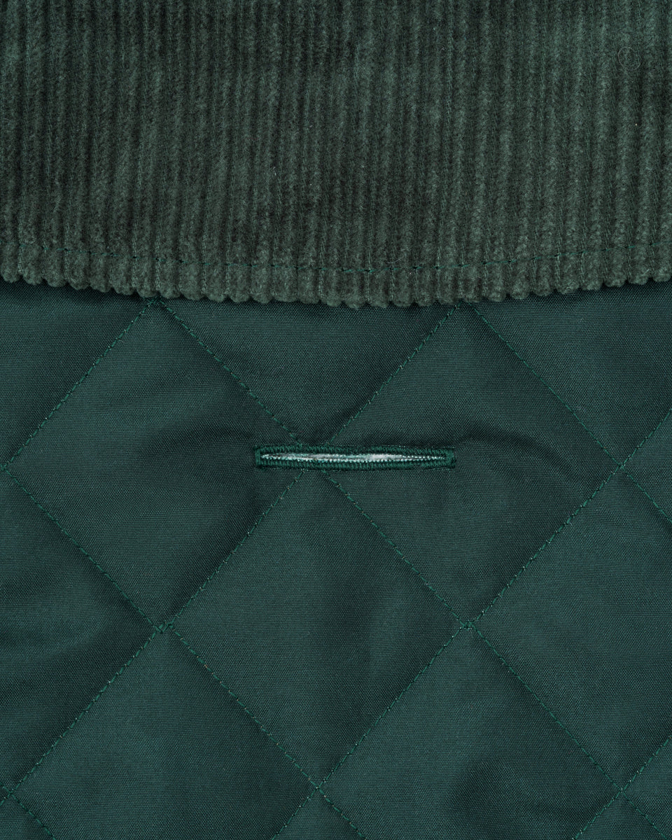 Forest Green Quilted Dog Jacket Hugo & Hudson London