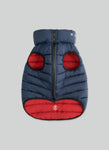 Reversible Dog Puffer Jacket - Navy & Berry