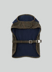 Dark Green Checked Herringbone Tweed Dog Jacket