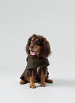 Dark Green Checked Herringbone Tweed Dog Jacket