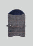 Grey Checked Herringbone Tweed Dog Jacket