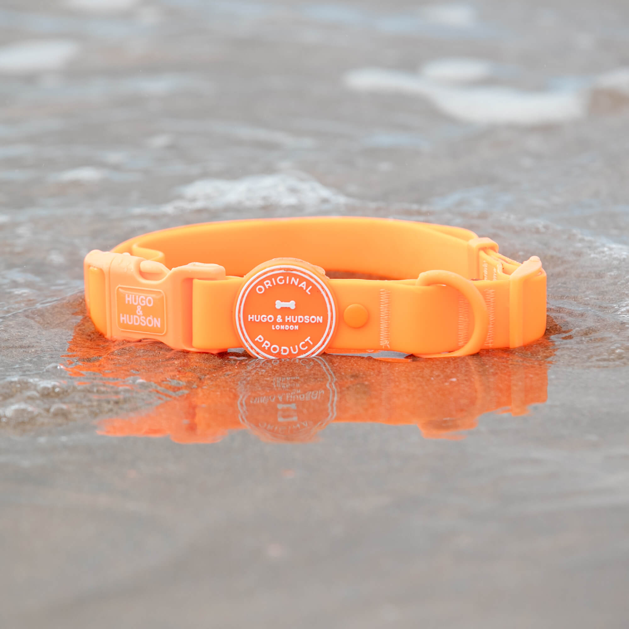 Orange Waterproof Dog Collar
