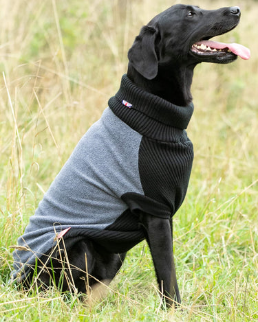 Fleece and Knit Dog Jumper Grey – Hugo Hudson London