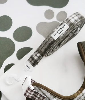 Cocopup London Olive Check Lead