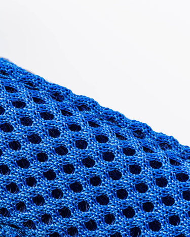 Mesh Dog Collar - Royal Blue Pattern