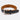 Padded Leather Dog Collar - Black and Brown