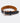 Padded Leather Dog Collar - Black and Brown