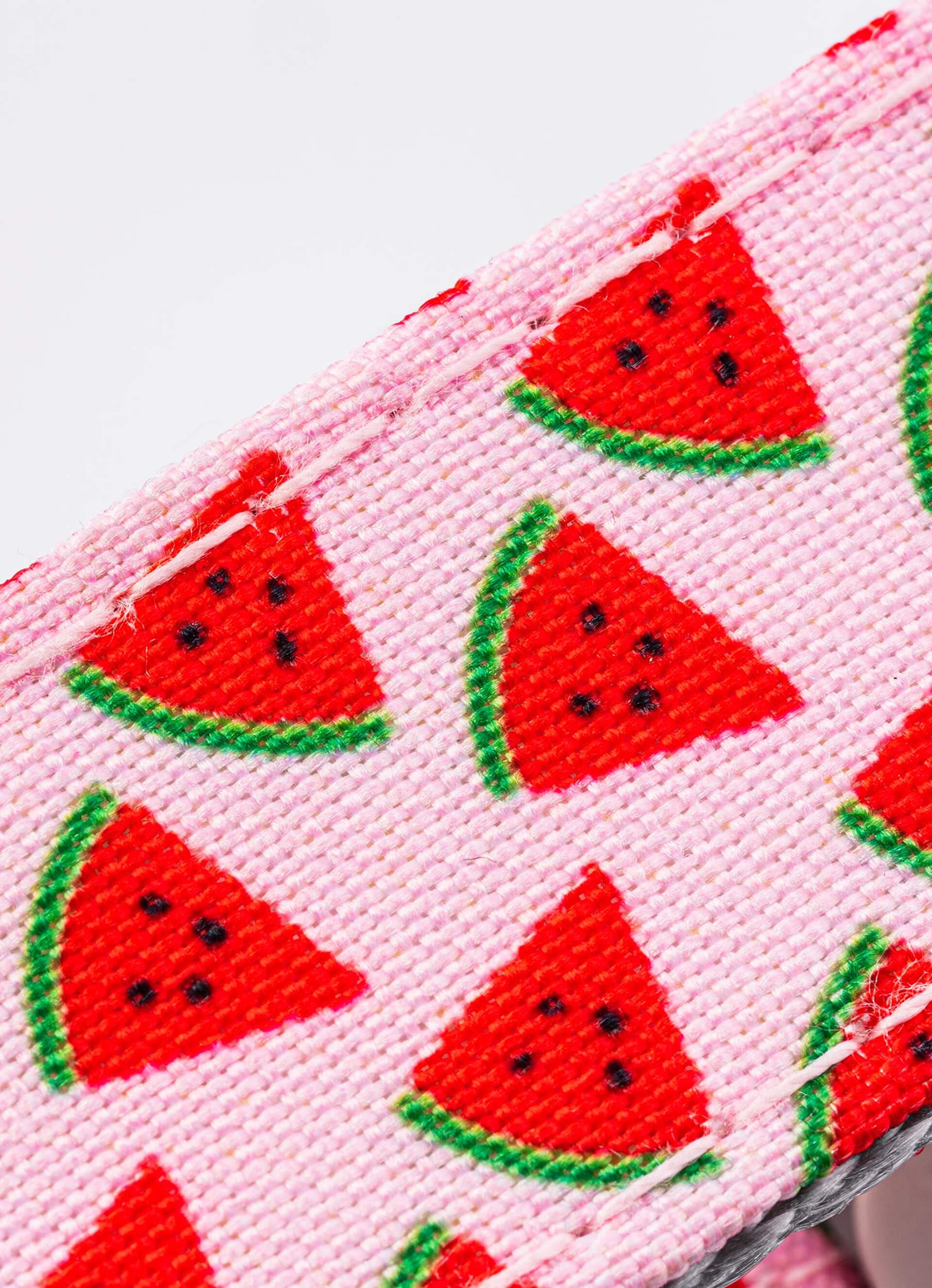 Fabric Dog Collar Pink Watermelon Hugo & Hudson London