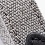 Denim and Leather Dog Collar - Grey and Black