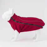 Cosy Warm Fleece Dog Jacket - Burgundy