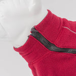 Cosy Warm Fleece Dog Jacket - Burgundy