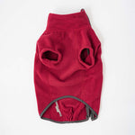 Cosy Warm Fleece Dog Jacket - Burgundy