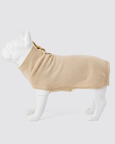 Brown dog knitted jumper