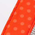 Fabric Dog Lead - Red and Coral Polka Dot