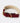 Flat Rope and Leather Dog Collar - Burgundy