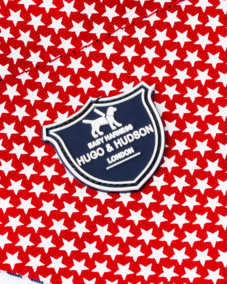 Fabric Dog Bandana Red Star Hugo & Hudson London