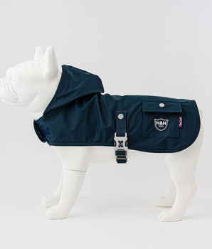 Dog Raincoat - Navy