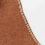 Tweed Fleece Dog Jacket - Caramel Checked Herringbone