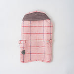Tweed Fleece Dog Jacket - Pink Checked Herringbone