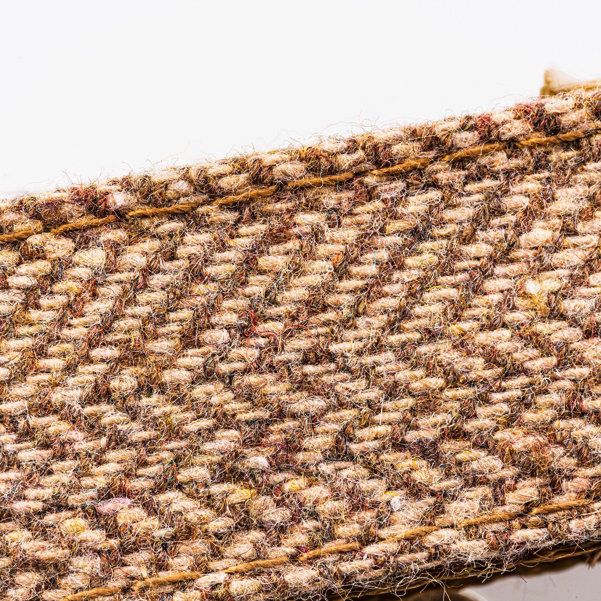 Tweed Dog Collar Caramel Checked Herringbone Hugo & Hudson London