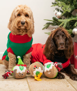Christmas Pudding Rope Dog Toy