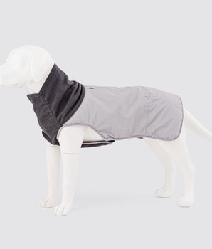 Thermo-Selbsterwärmende Hundejacke – Grau