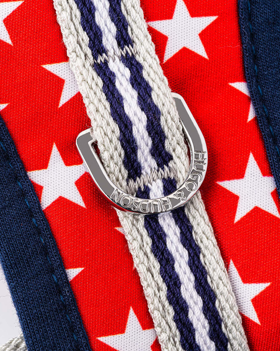 Fabric Dog Harness Red Star Hugo & Hudson London