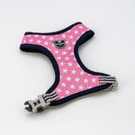 Fabric Dog Harness - Pink Star