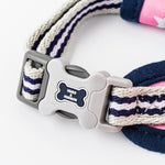 Fabric Dog Harness - Pink Star