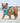 Fabric Dog Harness - Turquoise Star